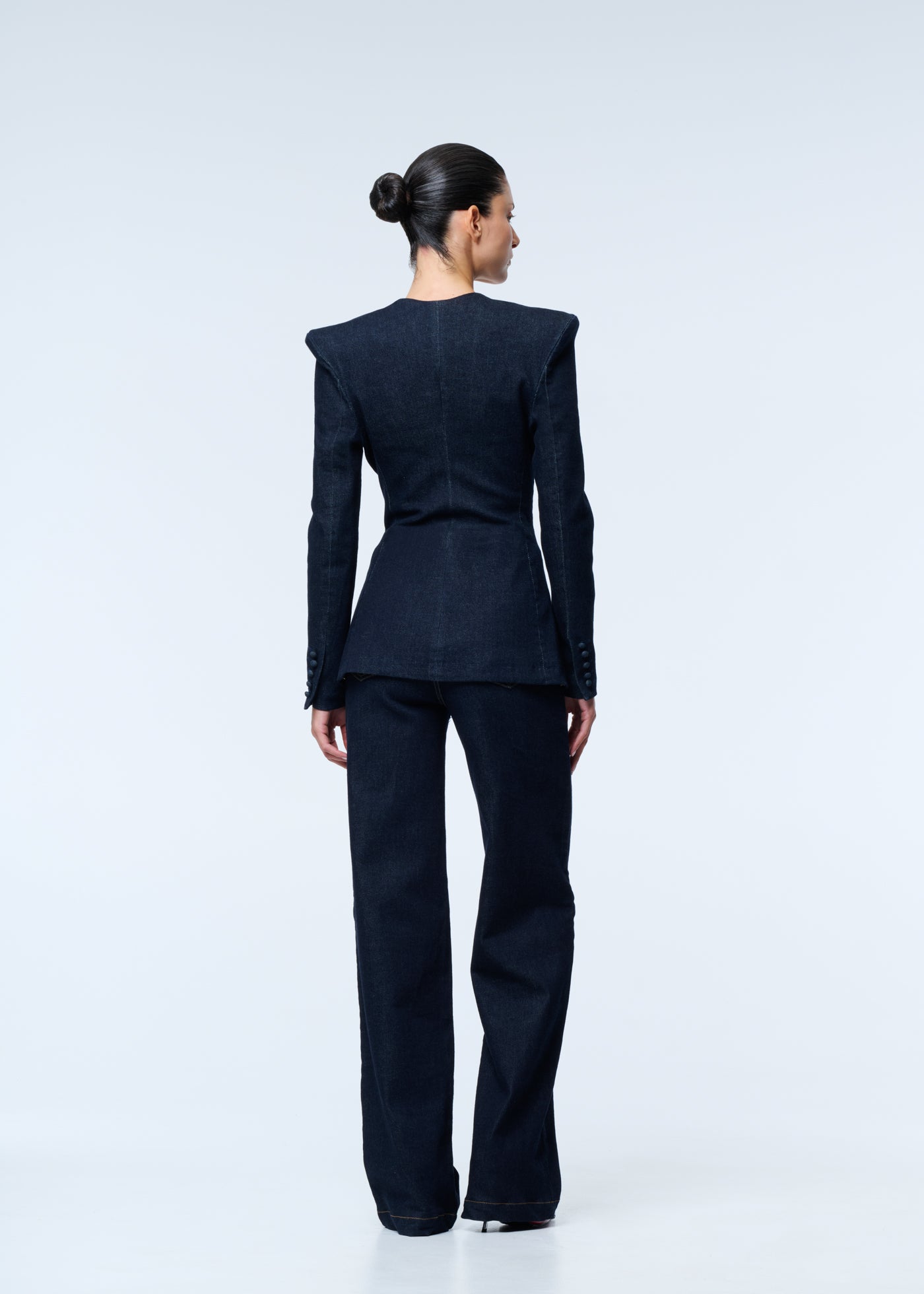 THE STRUCTURED DENIM BLAZER