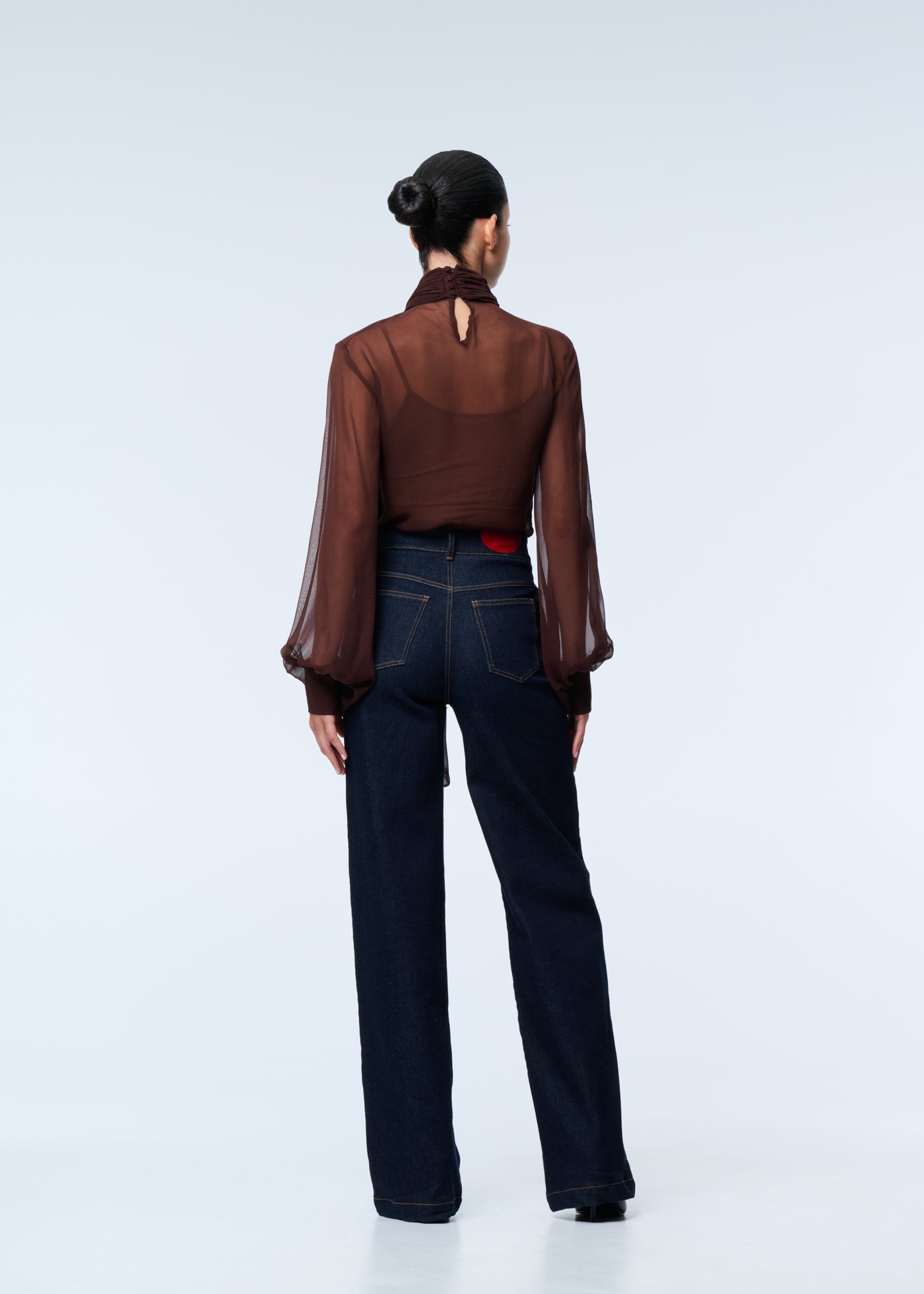 The Bow Blouse Coffee