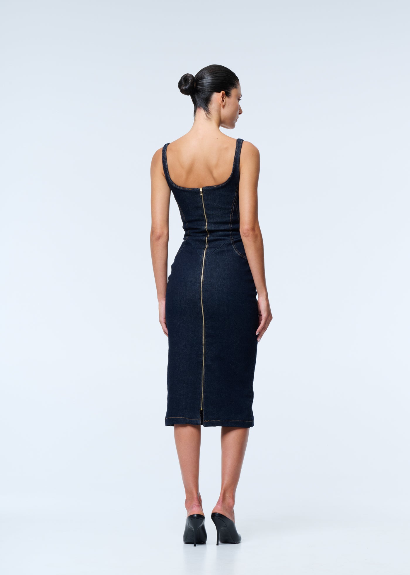 INDIGO MIDI DRESS