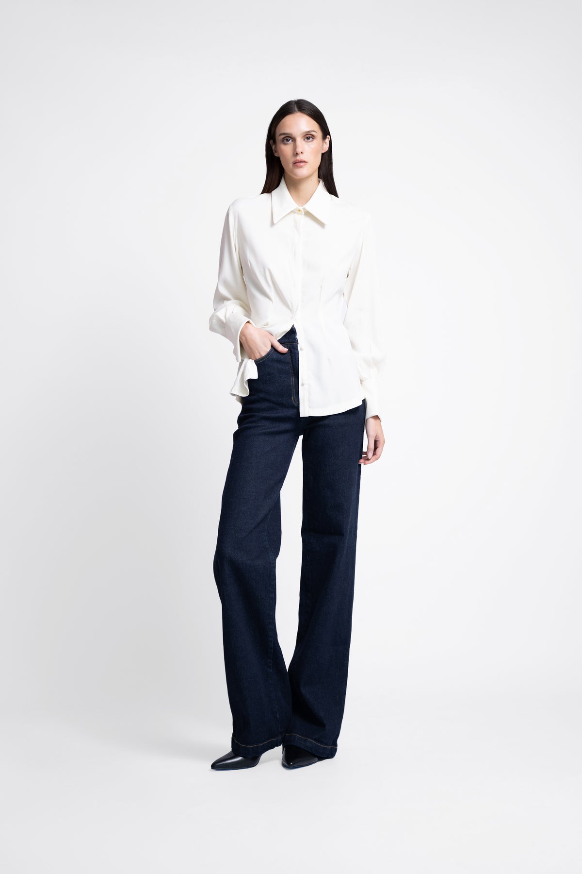 SCULPTED COTTON SHIRT