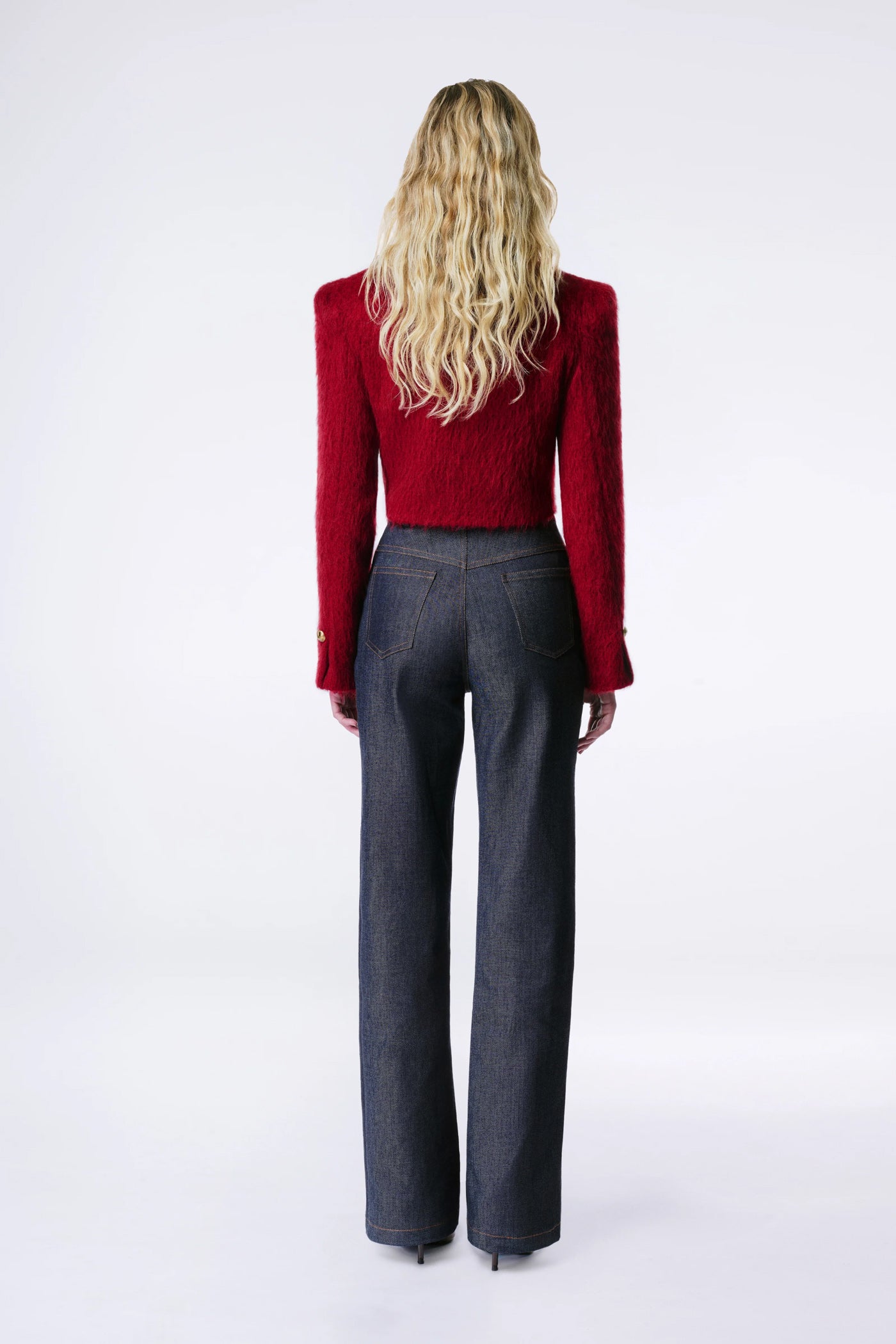The Midi  Jacket Burgundy