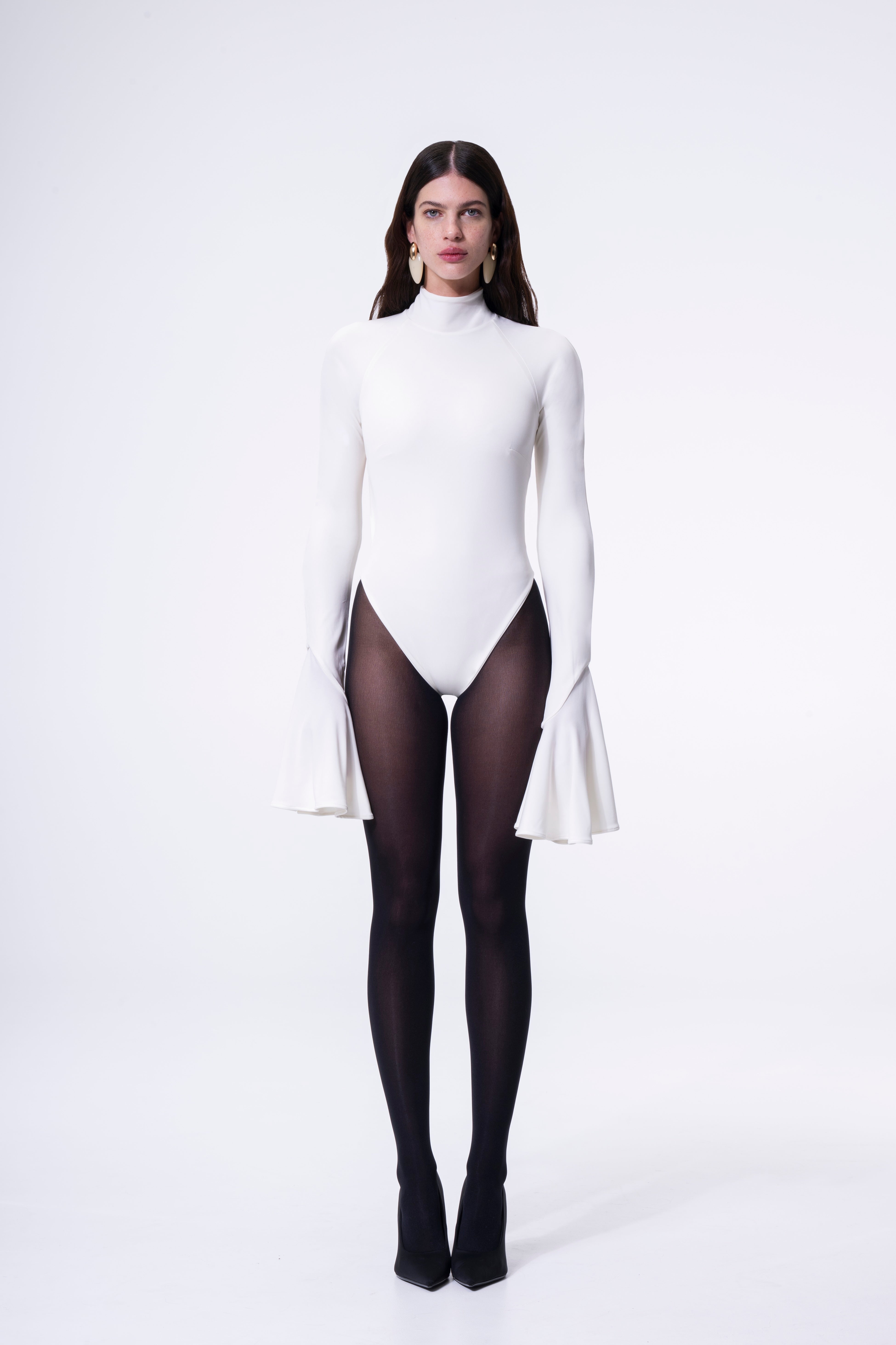 Bell Sleeves Bodysuit Ivory